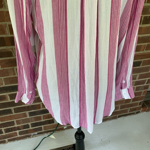 NWT Nordstrom BP striped button down shirt - Picture 6 of 8
